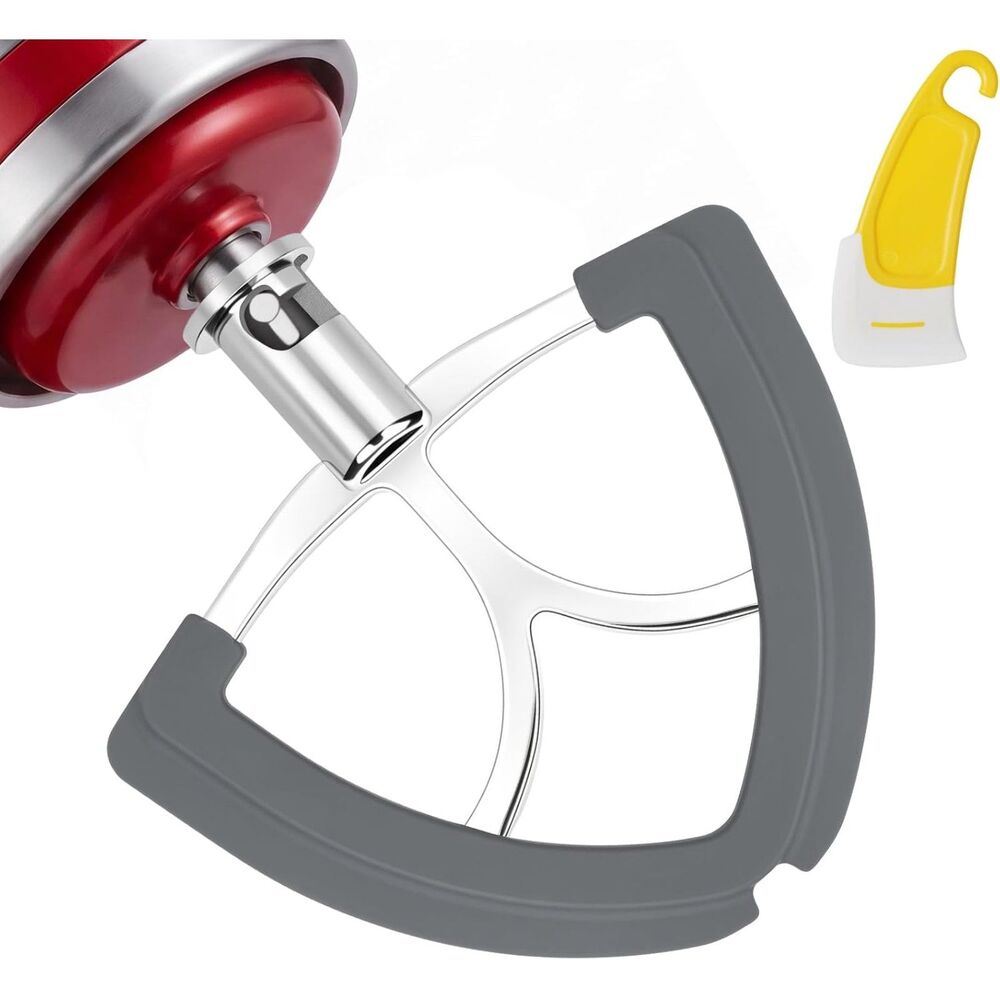 Stainless Steel Flex Edge Beater Paddle for KitchenAid 4.5-5QT Tilt Head Mixer